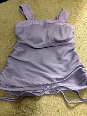 Lilac Ruched Tankini
